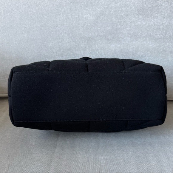 YSL Quilted Wool Jersey LouLou Puffer Medium Black - Picture 6 of 9